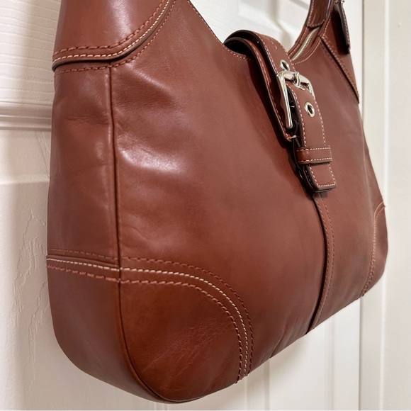 Coach Hamilton Y2K Hobo in Cognac Leather with Buckle Closure LIKE NEW - Picture 4 of 16